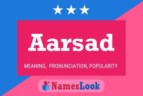 Aarsad Name Poster