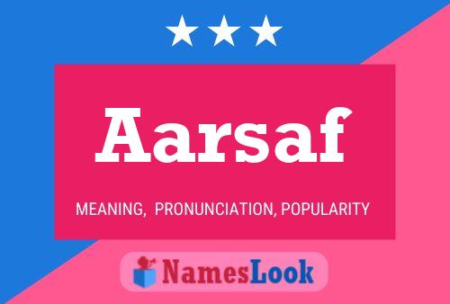 Aarsaf Name Poster