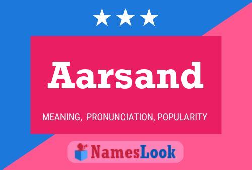 Aarsand Name Poster