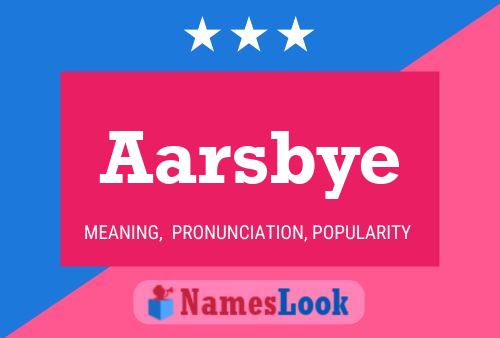 Aarsbye Name Poster