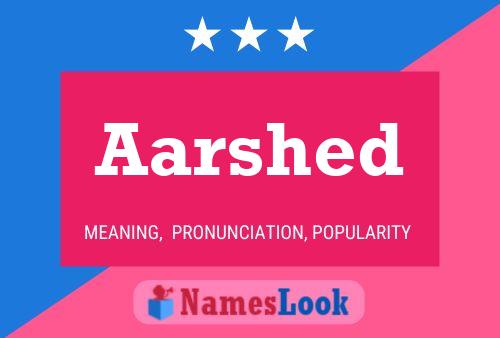 Aarshed Name Poster