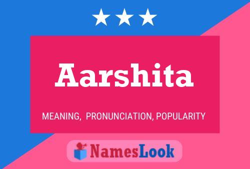 Aarshita Name Poster