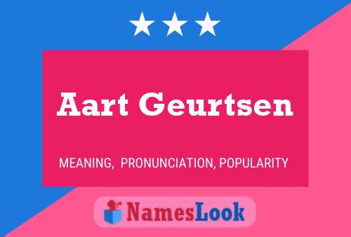 Aart Geurtsen Name Poster