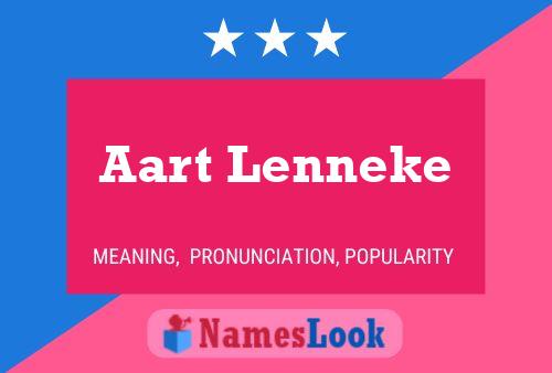 Aart Lenneke Name Poster