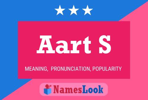 Aart S Name Poster