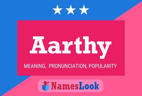 Aarthy Name Poster