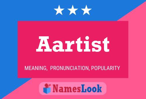 Aartist Name Poster