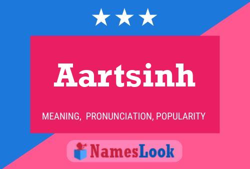 Aartsinh Name Poster