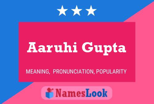 Aaruhi Gupta Name Poster