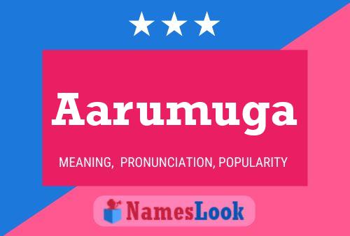 Aarumuga Name Poster