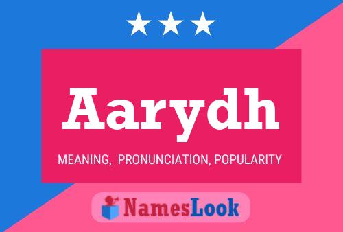 Aarydh Name Poster