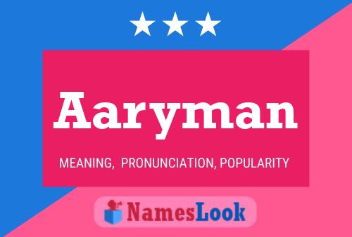 Aaryman Name Poster