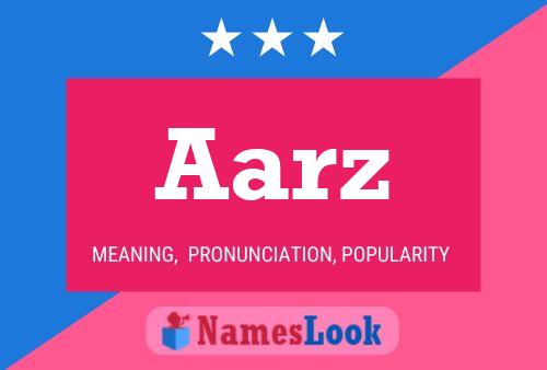 Aarz Name Poster