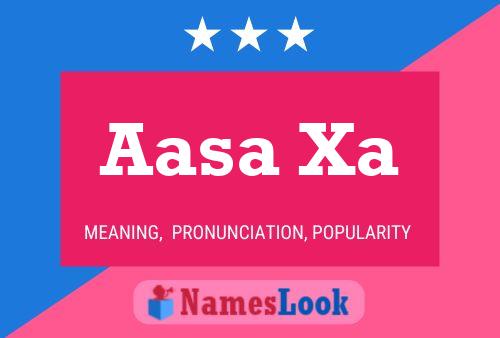 Aasa Xa Name Poster