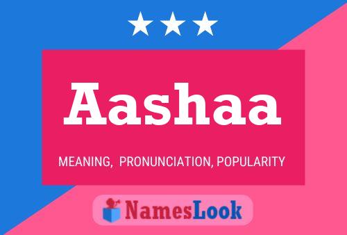 Aashaa Name Poster