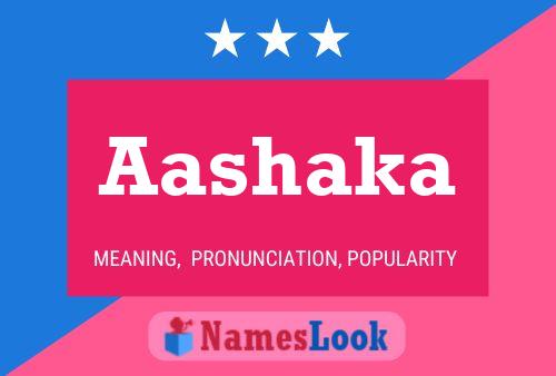 Aashaka Name Poster