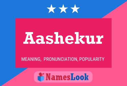 Aashekur Name Poster