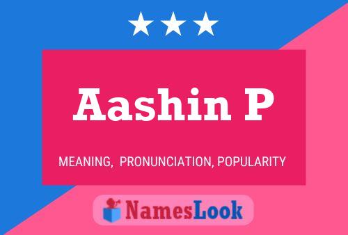 Aashin P Name Poster