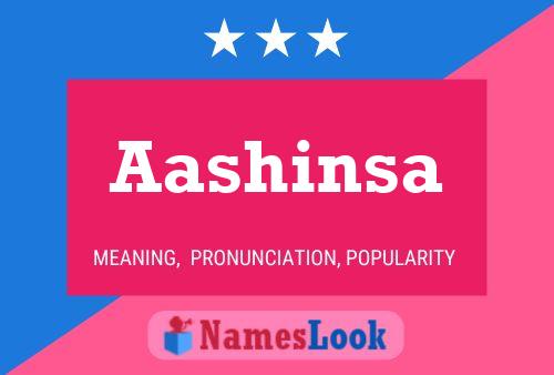 Aashinsa Name Poster