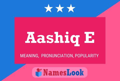 Aashiq E Name Poster