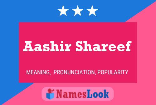 Aashir Shareef Name Poster