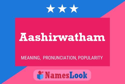 Aashirwatham Name Poster