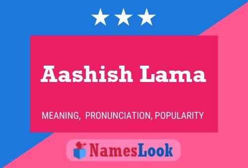 Aashish Lama Name Poster