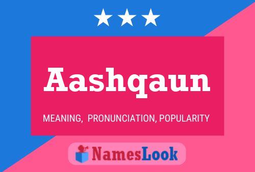 Aashqaun Name Poster