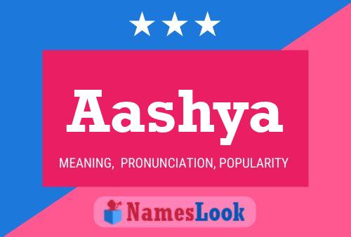 Aashya Name Poster