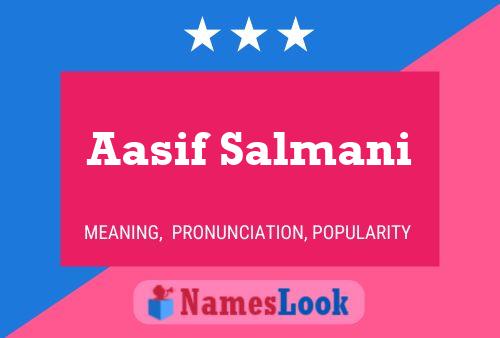 Aasif Salmani Name Poster