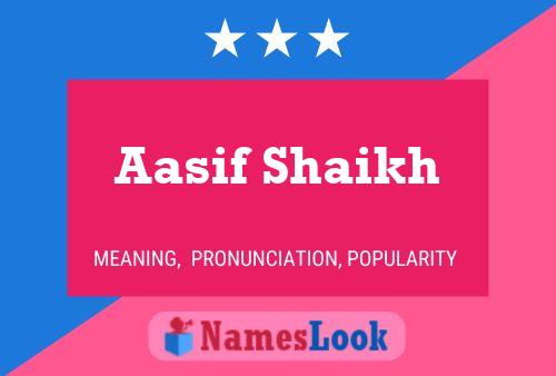 Aasif Shaikh Name Poster