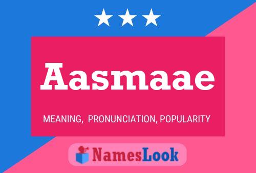 Aasmaae Name Poster