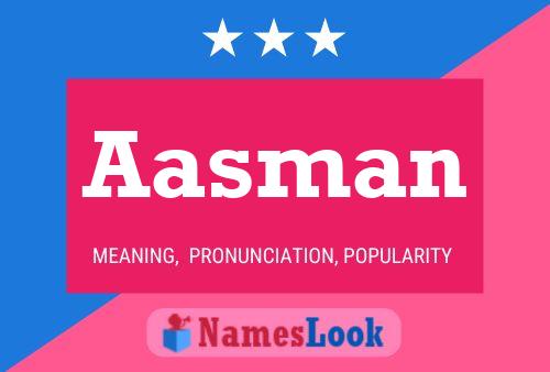 Aasman Name Poster