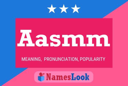 Aasmm Name Poster