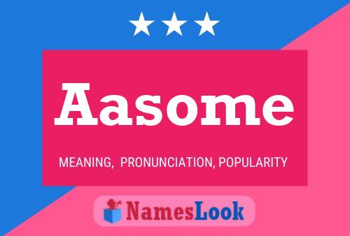 Aasome Name Poster