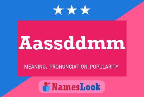 Aassddmm Name Poster