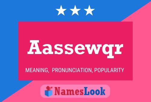 Aassewqr Name Poster