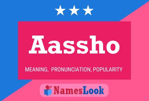 Aassho Name Poster