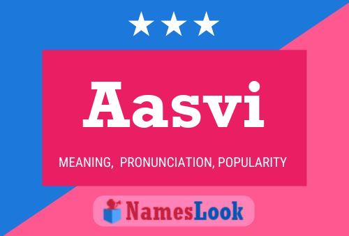 Aasvi Name Poster