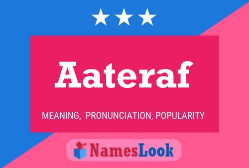 Aateraf Name Poster