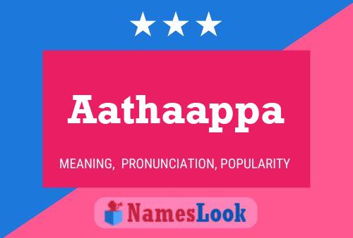 Aathaappa Name Poster