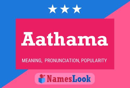 Aathama Name Poster