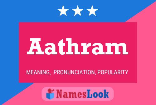 Aathram Name Poster