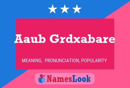 Aaub Grdxabare Name Poster