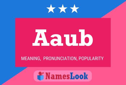 Aaub Name Poster