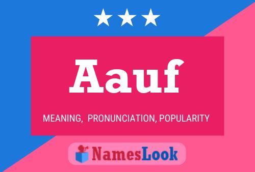 Aauf Name Poster