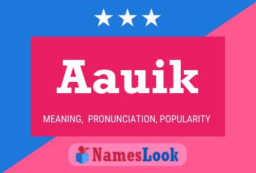 Aauik Name Poster