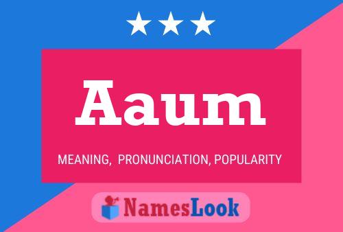 Aaum Name Poster