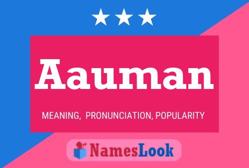 Aauman Name Poster