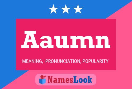 Aaumn Name Poster